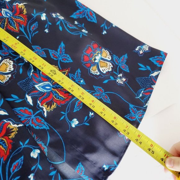 H&M Navy Floral Cottagecore Maxi Shirt Dress - Picture 9 of 9